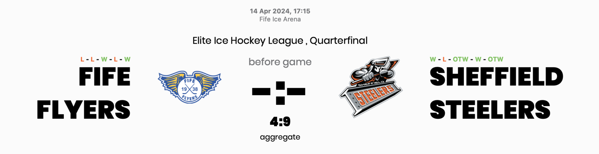 Watch Game 2 in Fife on Sunday via the Fife Flyers webcast Sheffield